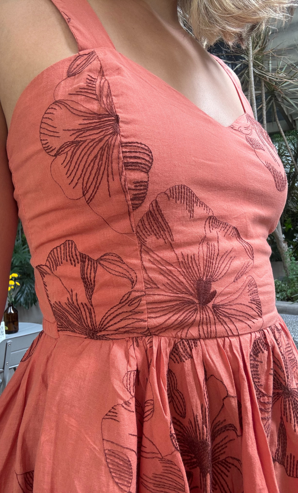 Vestido Penélope terracota