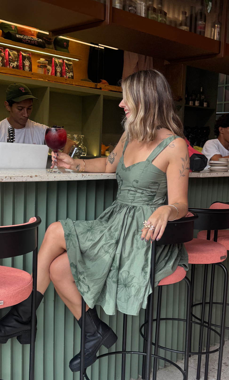 Vestido Penélope verde