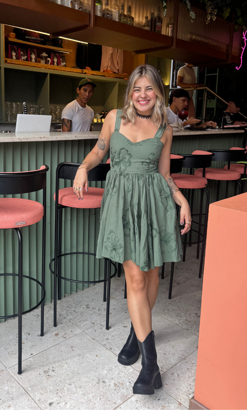 Vestido Penélope verde