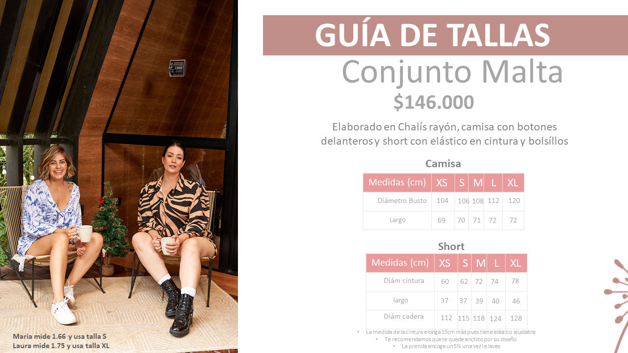 Conjunto Malta print