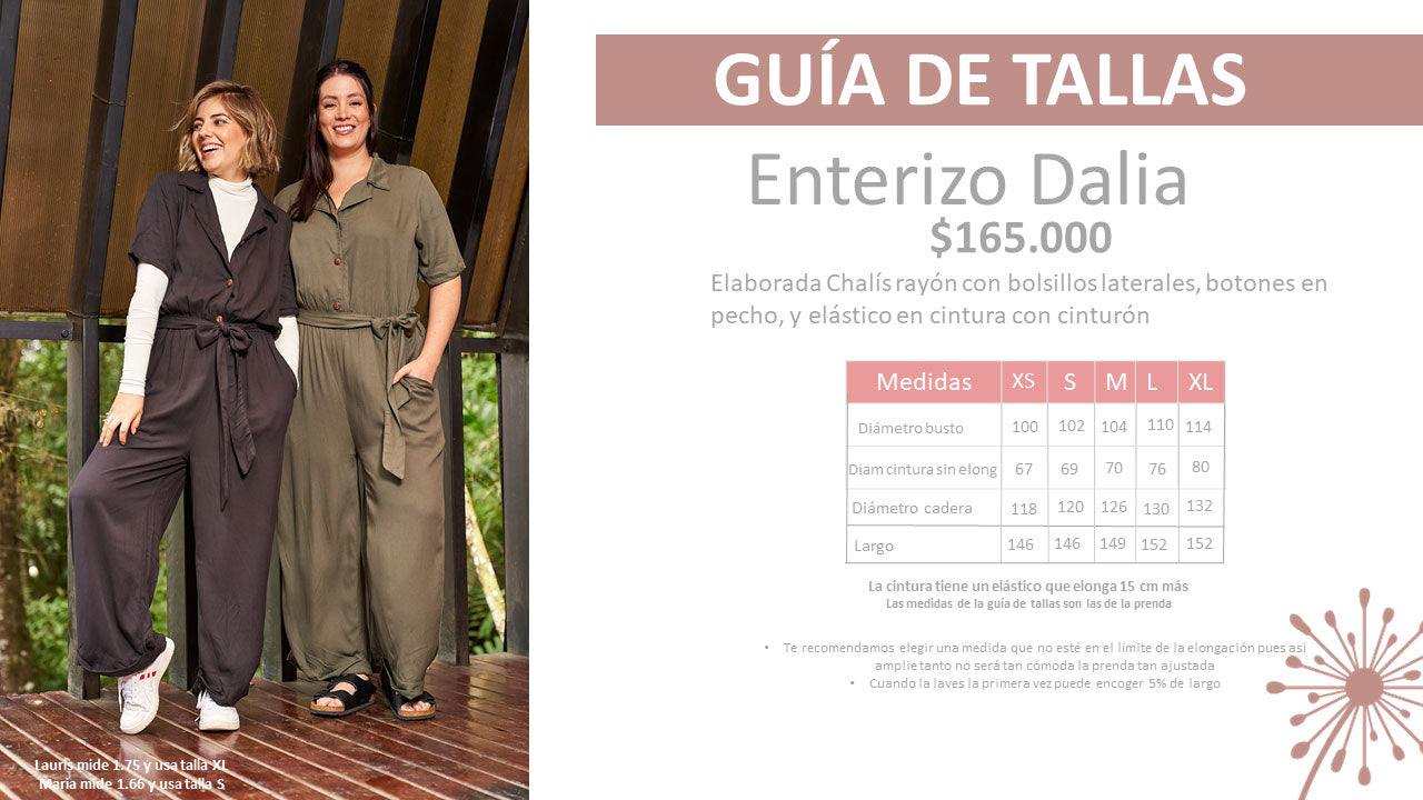 Enterizo Dalia verde