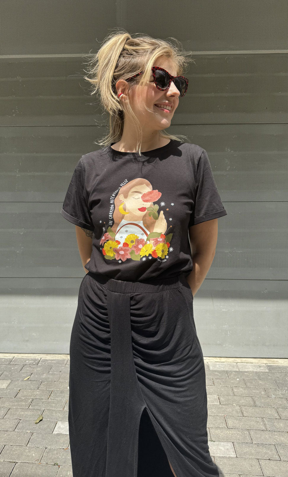 Falda Amelí negra