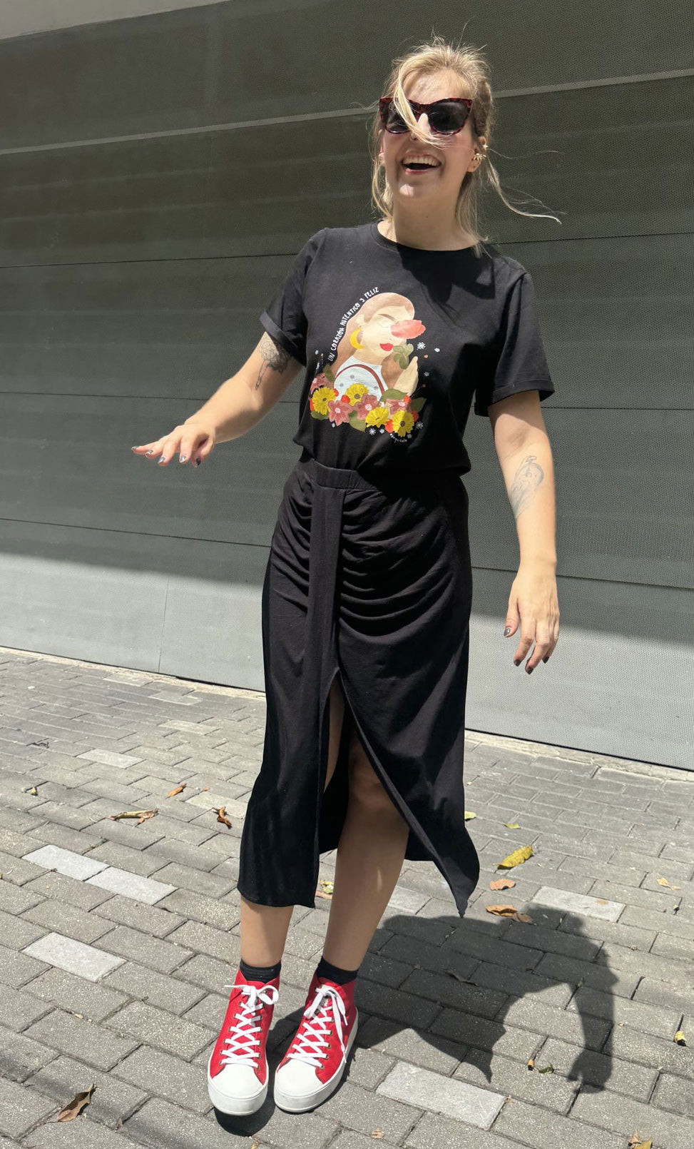 Falda Amelí negra