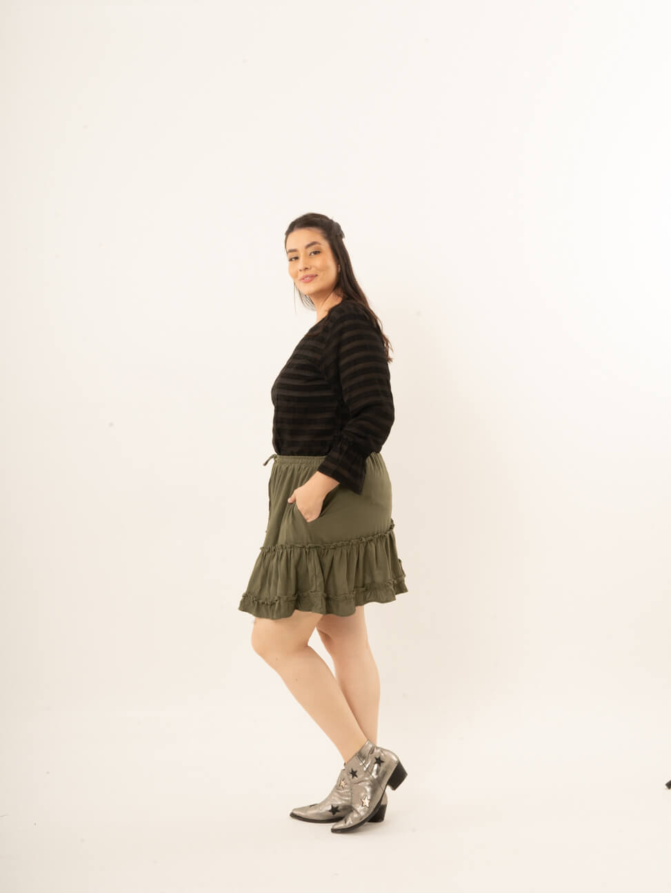 Falda Caro verde