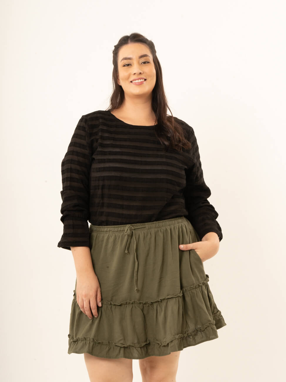 Falda Caro verde
