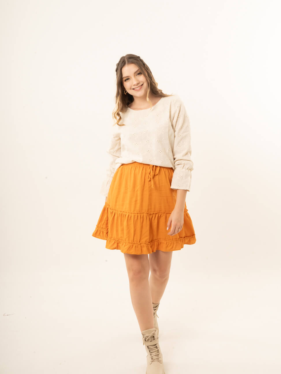 Falda Caro Naranja