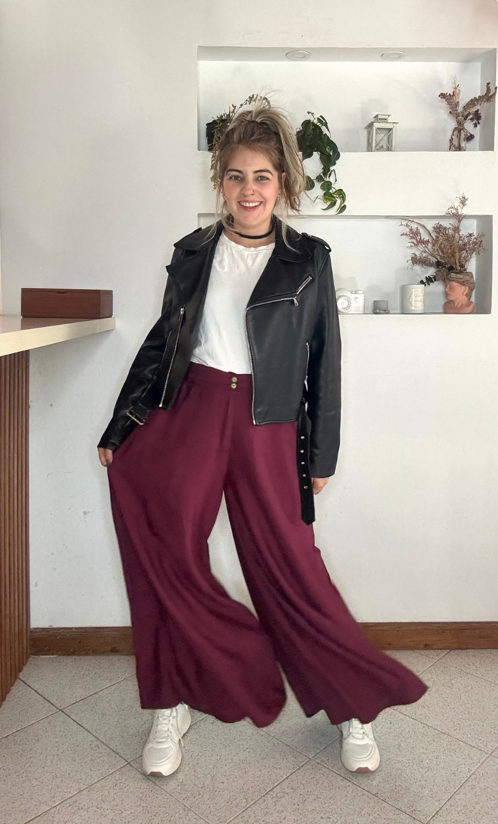 Pantalón Aloe Vino