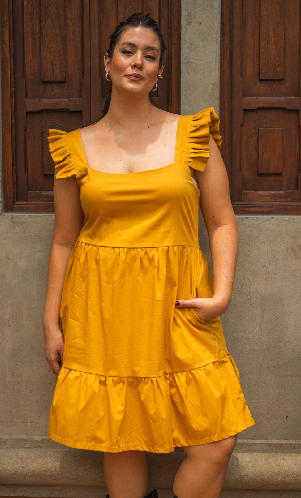 Vestido Patti Mostaza