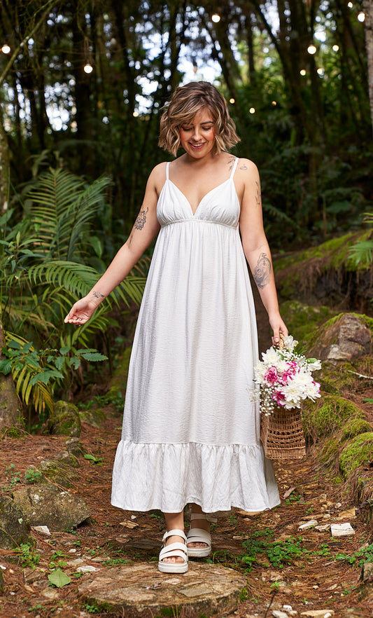 Vestido Salvia blanco