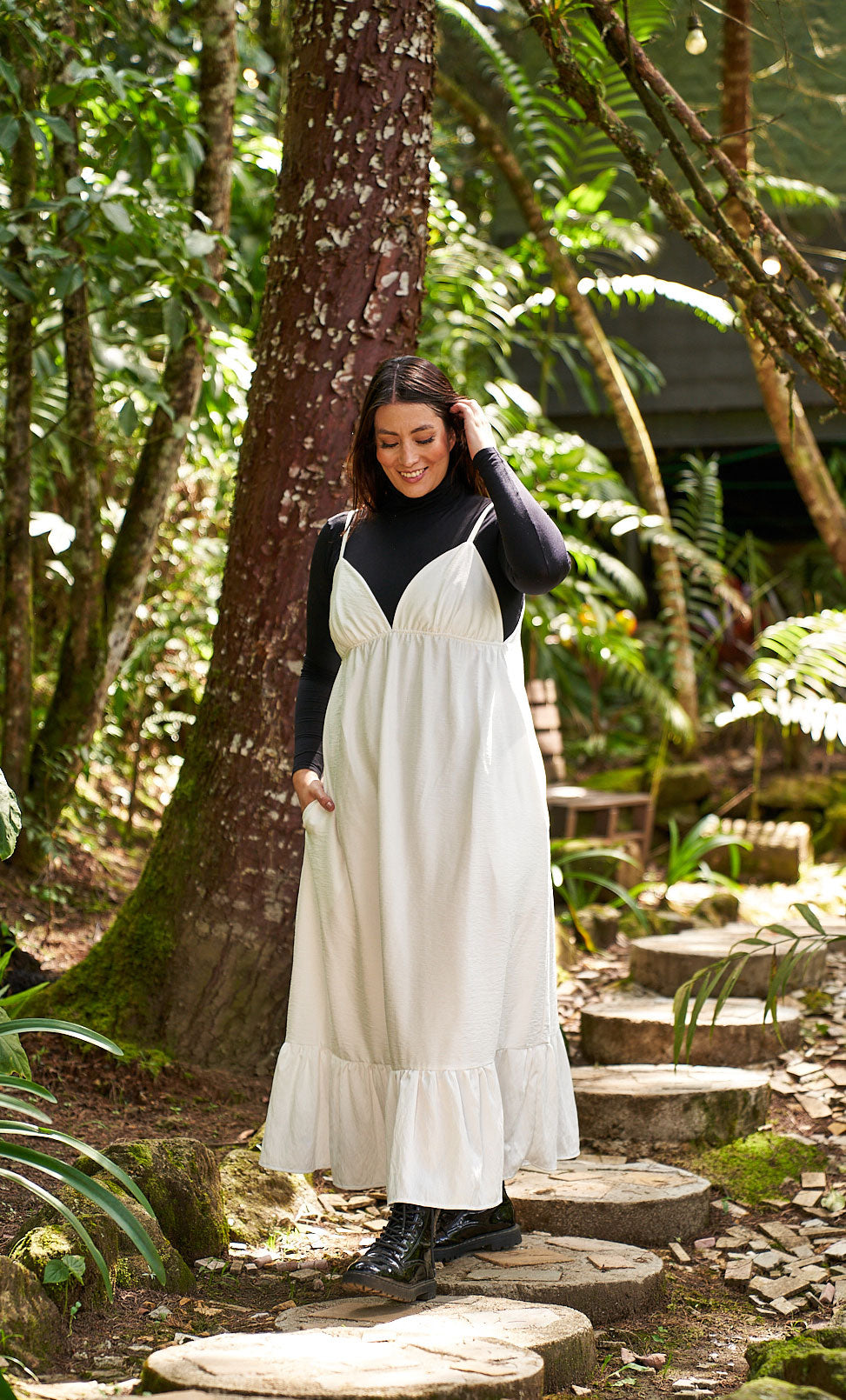 Vestido Salvia blanco