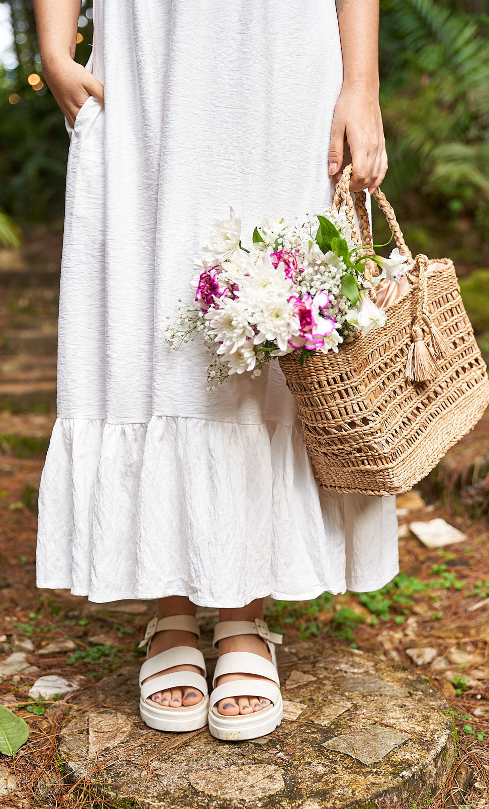 Vestido Salvia blanco