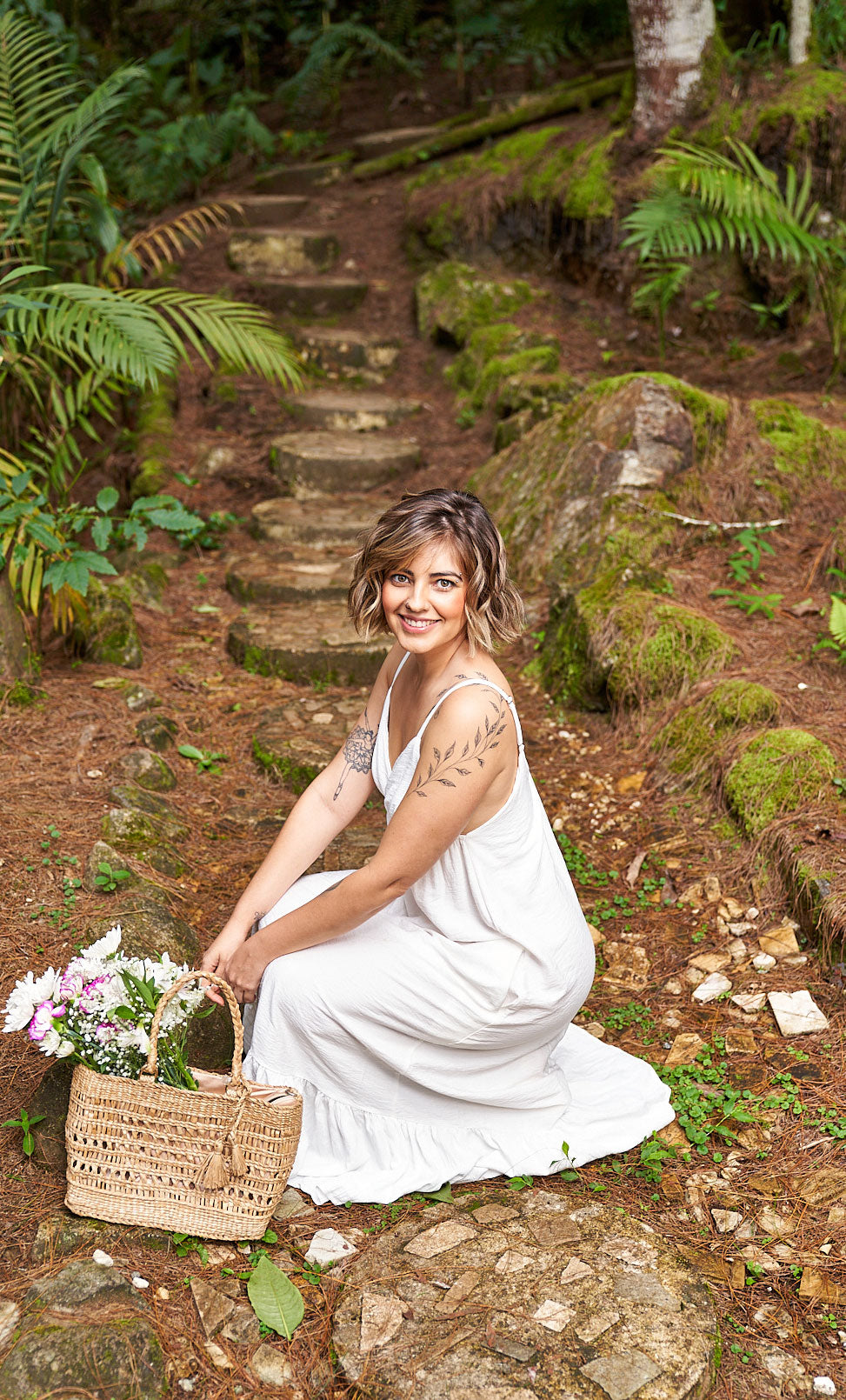 Vestido Salvia blanco