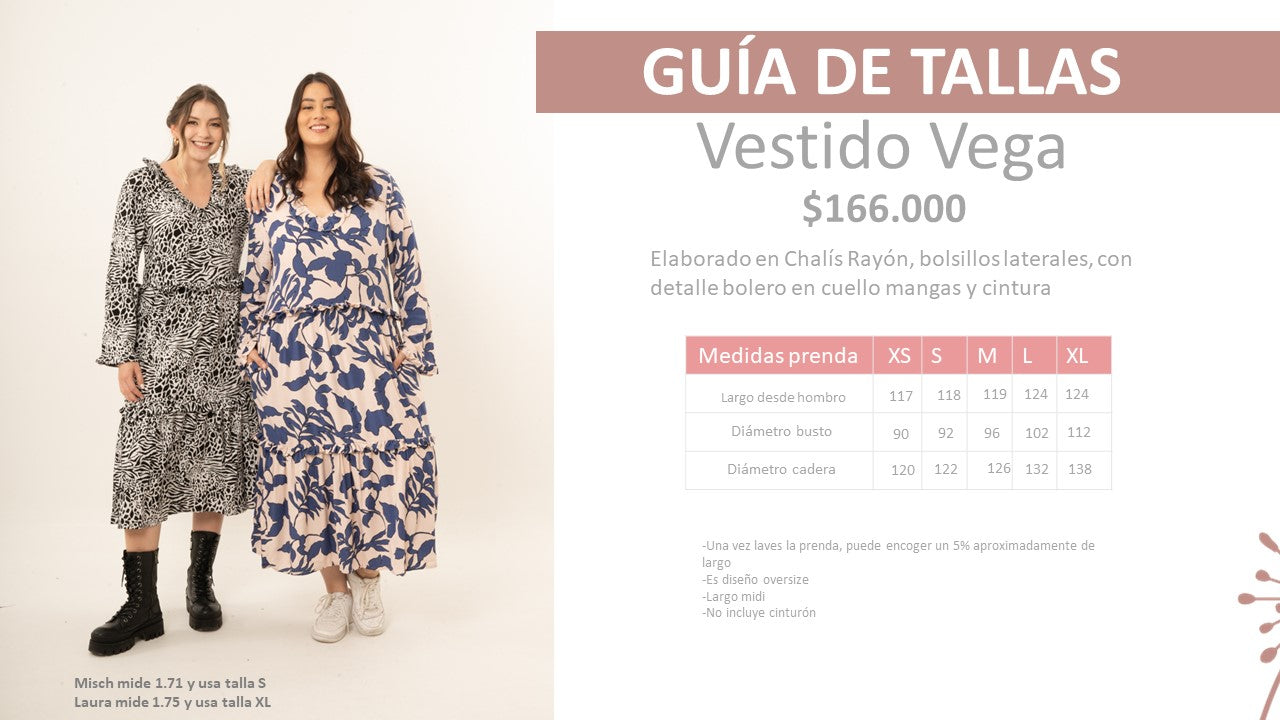 Vestido Vega print