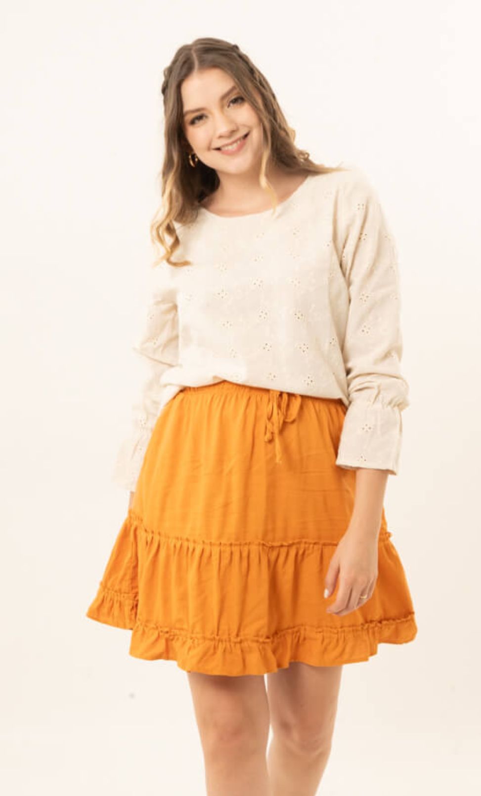 Falda Caro Naranja