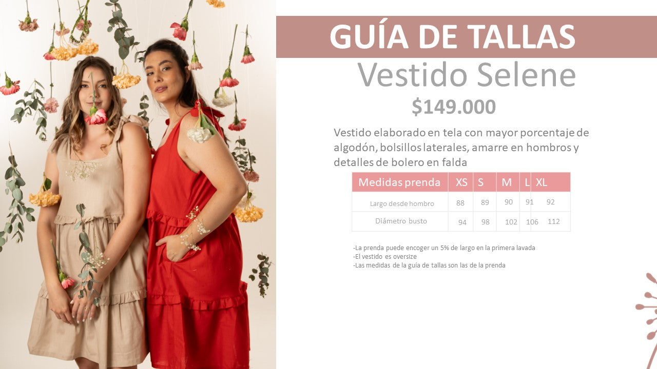 Vestido Selene rojo