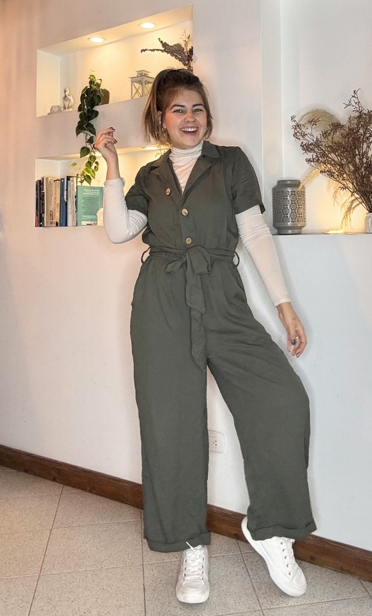 Enterizo Dalia verde