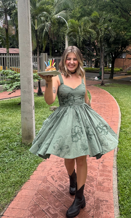 Vestido Penélope verde