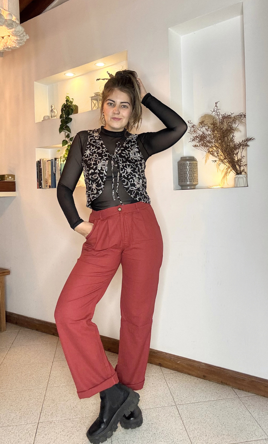 Pantalón Zarai Terracota