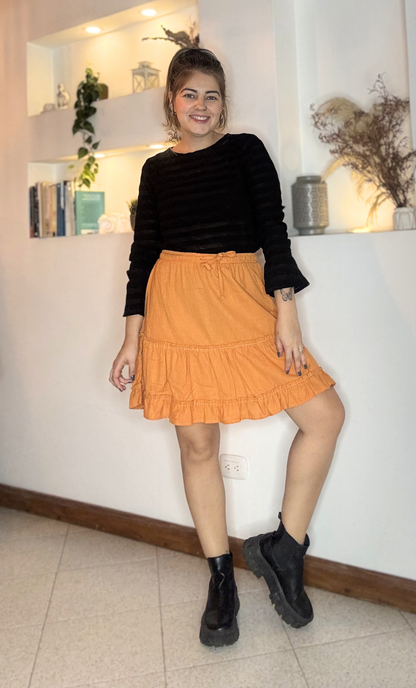 Falda Caro Naranja