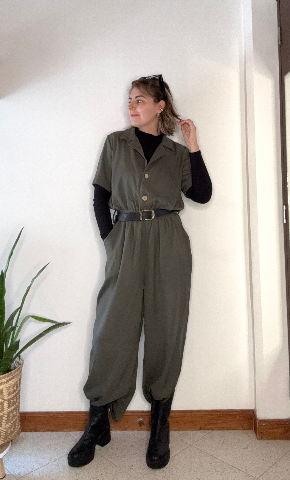 Enterizo Dalia verde