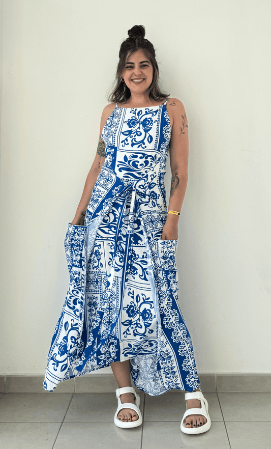 Vestido Lyra azul