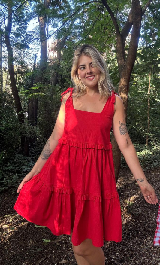 Vestido Selene rojo
