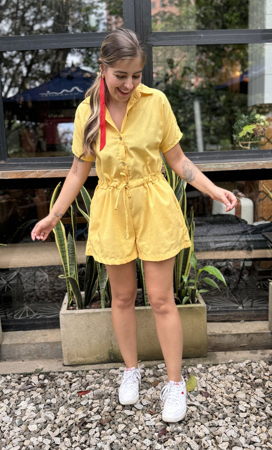 Enterizo Adele amarillo