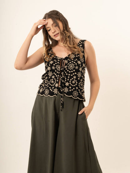 Blusa Mar negra