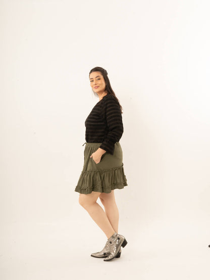 Falda Caro verde