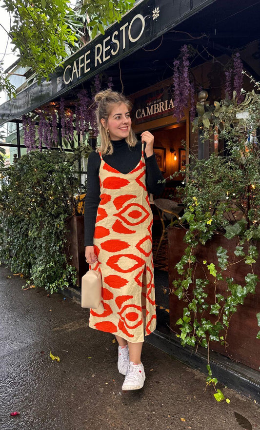 Vestido Maleja naranja