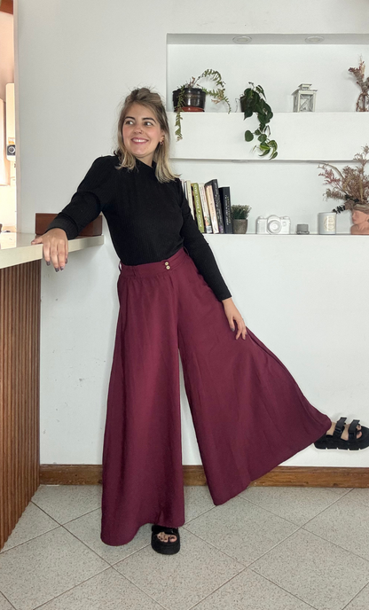 Pantalón Aloe Vino
