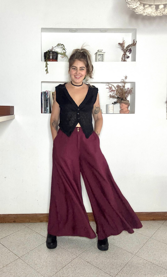 Pantalón Aloe Vino