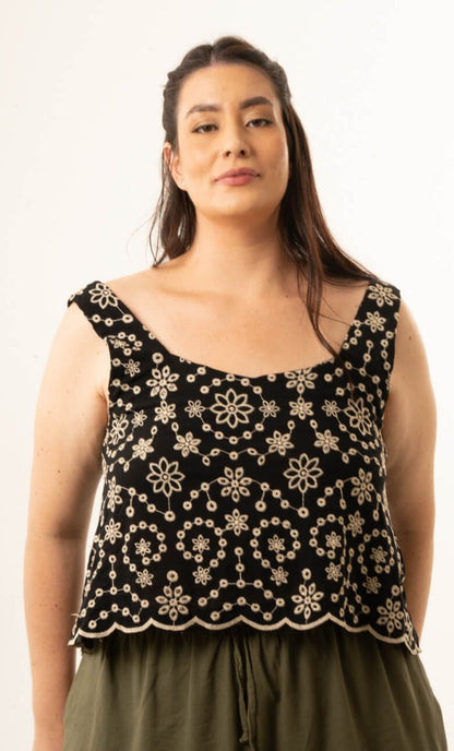 Blusa Mar negra