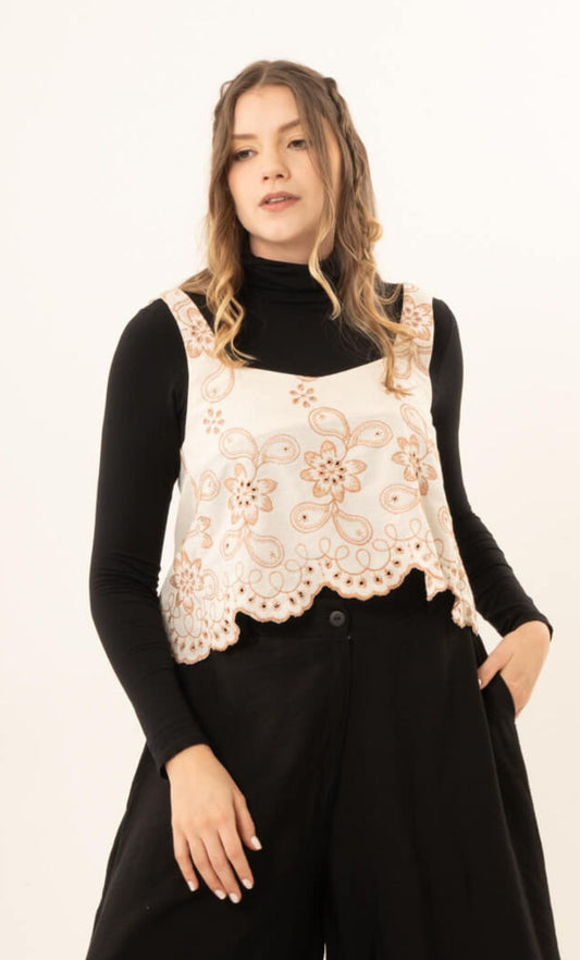 Blusa Mar beige