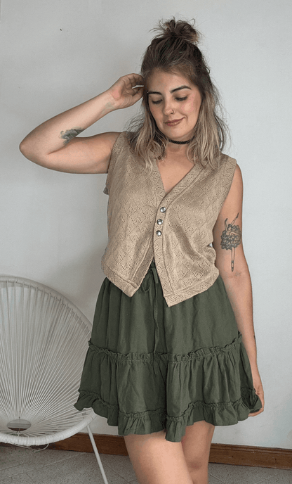 Chaleco Talía Beige