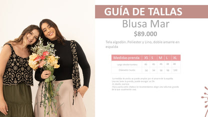 Blusa Mar negra