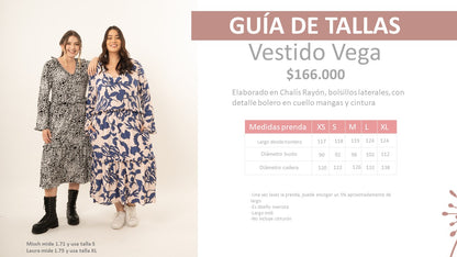 Vestido Vega print