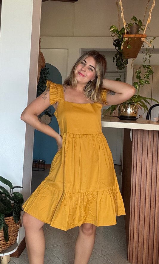 Vestido Patti Mostaza
