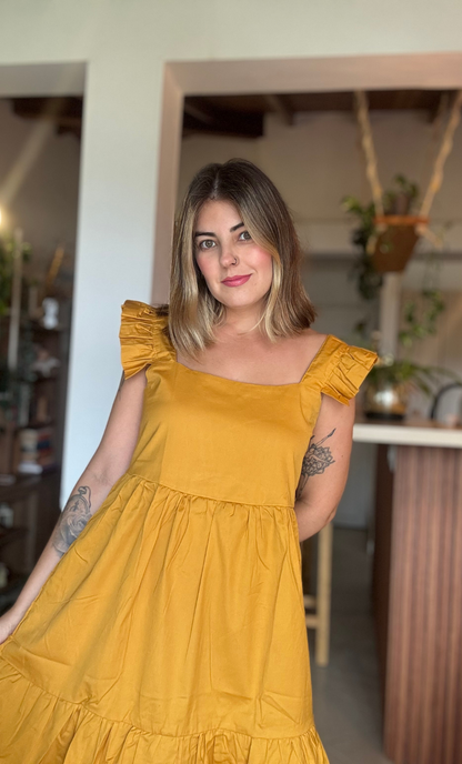 Vestido Patti Mostaza