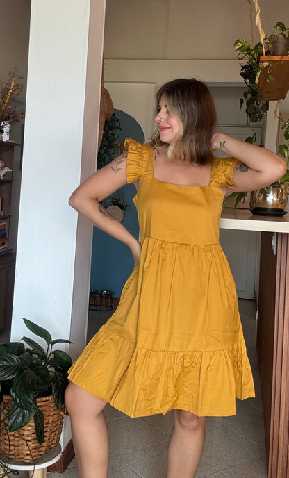 Vestido Patti Mostaza