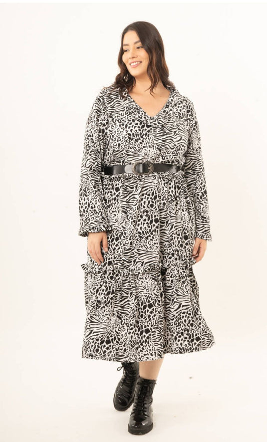 Vestido Vega print