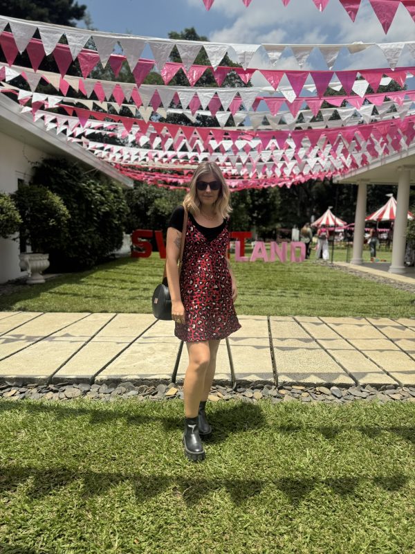 Vestido Camelia print rojo - Imagen 2