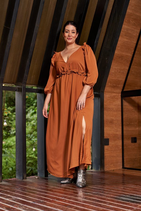 Vestido Atenea Camel - Imagen 7