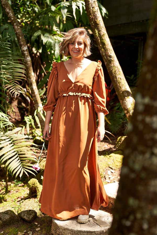 Vestido Atenea Camel - Imagen 3