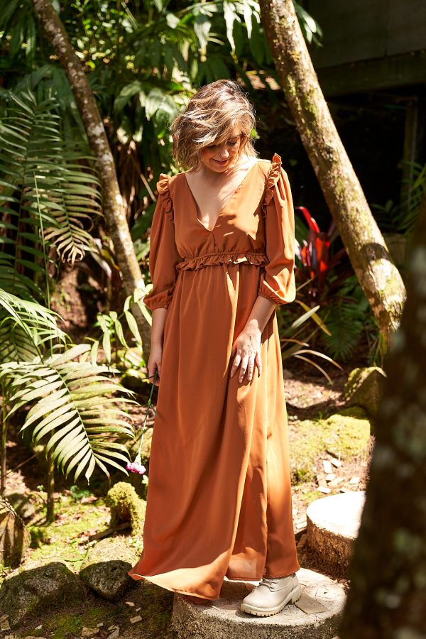 Vestido Atenea Camel - Imagen 4