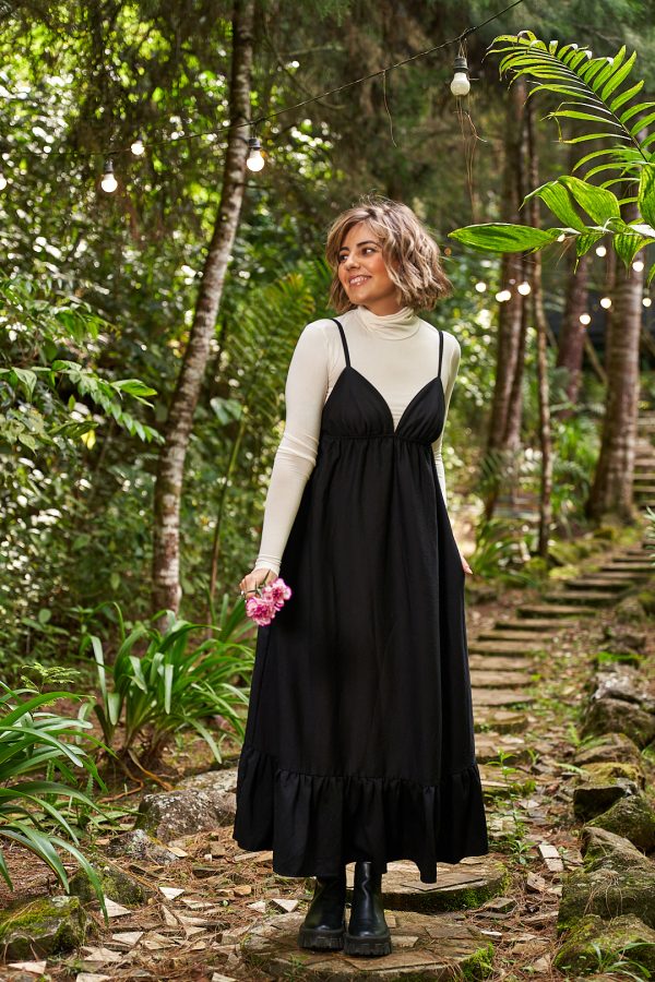 Vestido Salvia Negro - Imagen 3