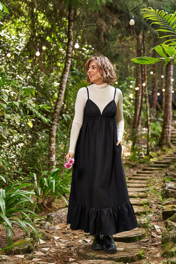 Vestido Salvia Negro - Imagen 4