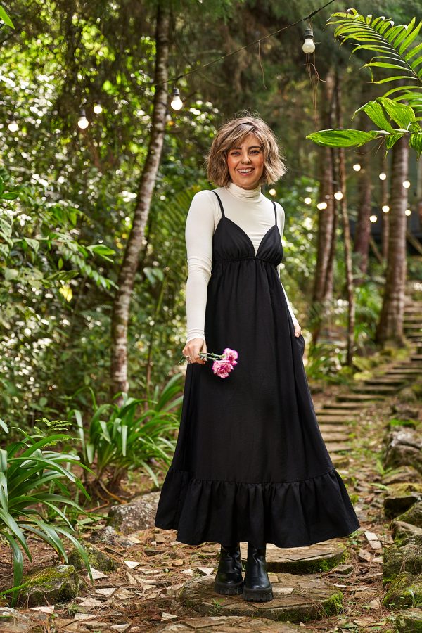 Vestido Salvia Negro - Imagen 10